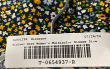 Load image into Gallery viewer, Michael Kors Womens Multicolor Printed Quinn Cross Neck Mini Dress Size P/L

