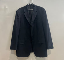Load image into Gallery viewer, Studio Milano Mens Black Roma 1112 Long Sleeve 3-Button Blazer Size 46R
