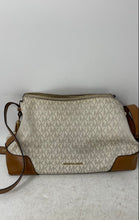 Load image into Gallery viewer, Michael Kors Womens Crosby Brown Beige Signature Messenger Crossbody Bag
