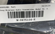 Load image into Gallery viewer, Sony Model No ATS-SW10Ti Black Wireless Audio Transmitter Not Tested
