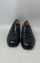 Load image into Gallery viewer, A.Testoni Mens Black Leather Square Toe Slip-On Loafer Shoes Size 10M
