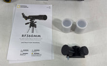 Load image into Gallery viewer, National Geographic RF360MM Black Portable Panhandle Mount Refractor Telescope
