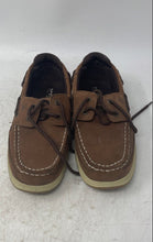 Load image into Gallery viewer, Sperry Top-Sider Boys Lanyard YB54294A Brown Lace-Up Low Top Boat Shoes Sz 3.5 M

