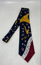 Load image into Gallery viewer, A. Rogers Mens Multicolor Printed Bar Tack On Blade &amp; Tail Designer Tie

