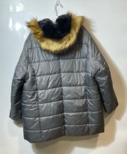 Load image into Gallery viewer, Roaman's Womens Gray Long Sleeve Pockets Hooded Parka Puffer Jacket Size 2X
