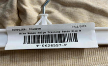 Load image into Gallery viewer, Nike Womens Beige Dri-Fit Slash Pockets Pull-On Training Sweatpants Size M

