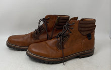 Load image into Gallery viewer, Madden By Steve Madden Mens Brown Leather Lace-Up Ankle Boots Size 13
