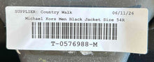 Load image into Gallery viewer, Michael Kors Mens Black Long Sleeve Notch Lapel Two-Button Blazer Size 54R
