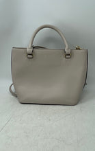 Load image into Gallery viewer, Nanette Lepore Womens Beige Leather Double Handle Satchel Handbag
