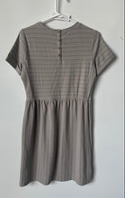 Load image into Gallery viewer, Loft Womens Gray Geometric Knitted Short Sleeve Mini Dress Size Small
