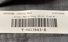 Load image into Gallery viewer, Alfani Mens Gray Long Sleeve Spread Collar Button-Up Shirt Size Medium
