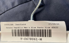 Load image into Gallery viewer, Banana Republic Mens Aiden Blue Flat Front Pockets Chino Pants Size 40x32
