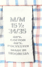Load image into Gallery viewer, Perry Ellis Mens Multicolor Check Very Slim Fit Long Sleeve Dress Shirt Size M
