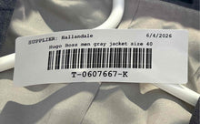 Load image into Gallery viewer, Hugo Boss Mens Gray Long Sleeve Pockets Notch Lapel Two-Button Blazer Size 40
