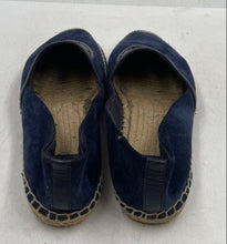 Load image into Gallery viewer, Authentic Tory Burch Womens Sidney Blue Leather Slip-On Espadrille Flats Sz 9.5M
