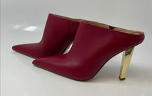 Load image into Gallery viewer, Michael Kors Womens Halle Red Leather Pointed Toe Mule Heels Size 9.5 M
