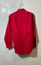 Load image into Gallery viewer, Pierre Cardin Mens Red Long Sleeve Slim Fit Collared Pockets Dress Shirt Size M
