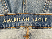 Load image into Gallery viewer, American Eagle Outfitters Womens Blue Denim Distressed Cut-Off Shorts Size 4
