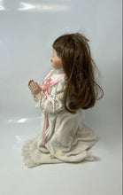 Load image into Gallery viewer, 1991A Christmas Prayer Collectors Brown Hair Blue Eyes Decorative Porcelain Doll
