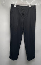 Load image into Gallery viewer, Perry Ellis Mens Black Pleated Front Slash Pockets Button Dress Pants Size 33x30
