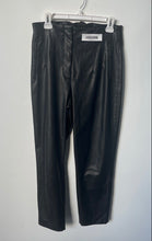 Load image into Gallery viewer, Zara Womens Black High-Waisted Pockets Straight Leg Ankle Pants Size Large
