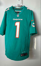 Load image into Gallery viewer, Nike Mens Aqua Miami Dolphins Tua Tagovailoa #1 NFL Jersey Size Small
