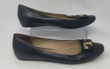 Load image into Gallery viewer, Authentic Tory Burch Womens Gigi Black Leather Slip-On Ballet Flats Size 11 M
