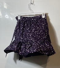 Load image into Gallery viewer, Express Womens Purple Floral Ruffle Tiered Belted Side Zip Mini Skirt Size 2
