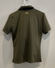 Load image into Gallery viewer, Brendratti Womens Green Short Sleeve Regular Fit Quarter Zip Polo Shirt Size 46
