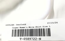 Load image into Gallery viewer, Cooper &amp; Ella Womens White Cold-Shoulder Pullover Blouse Top Size L With Tag
