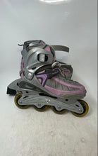 Load image into Gallery viewer, Roller Derby Womens Hybrid Elite G900 Gray Pink Anti-Shock Inline Skates Size 8
