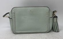 Load image into Gallery viewer, Kate Spade New York Womens Light Green Tassel Adjustable Strap Crossbody Bag
