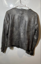 Load image into Gallery viewer, Guess Womens Gray Long Sleeve Pockets Full-Zip Biker Jacket Size Small
