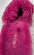 Load image into Gallery viewer, Michael Kors Womens Alexis Pink Faux Fur Signature Logo Slide Sandals Size 10
