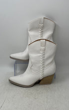 Load image into Gallery viewer, Dolce Vita Womens Karyn White Pull-On Pointed Toe Ankle Western Boots Size 6
