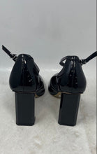 Load image into Gallery viewer, Marc Fisher Womens Demeter Black Leather High Block Ankle Strap Heels Size 6M
