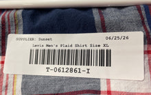 Load image into Gallery viewer, Levi's Mens Multicolor Plaid Cotton Short Sleeve Button-Up Shirt Size XL
