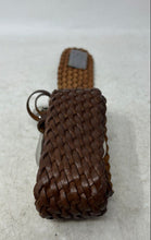 Load image into Gallery viewer, Michael Kors Womens Brown Leather Adjustable Buckle Casual Woven Belt Size M
