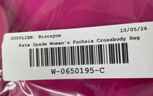 Load image into Gallery viewer, Kate Spade New York Womens Fuchsia Adjustable Strap Zip Top Lined Crossbody Bag
