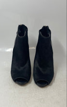 Load image into Gallery viewer, Ann Taylor Womens Velleta Black Calf Hair Leather Ankle Booties Size 8 1/2M

