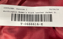 Load image into Gallery viewer, Worthington Womens Black Long Sleeve Collared Full-Zip Leather Jacket Size XL
