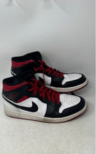 Load image into Gallery viewer, Nike Mens Air Jordan 1 Mid DQ8426-106 Red White Black Sneaker Shoes Size 11
