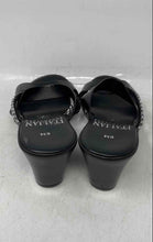 Load image into Gallery viewer, Italian Shoemakers Womens Black Leather Wedge Heel Slip-On Slide Sandals Size 6M
