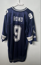 Load image into Gallery viewer, Reebok Mens Blue White NFL Dallas Cowboys Tony Romo #9 Short Sleeve Jersey Sz XL
