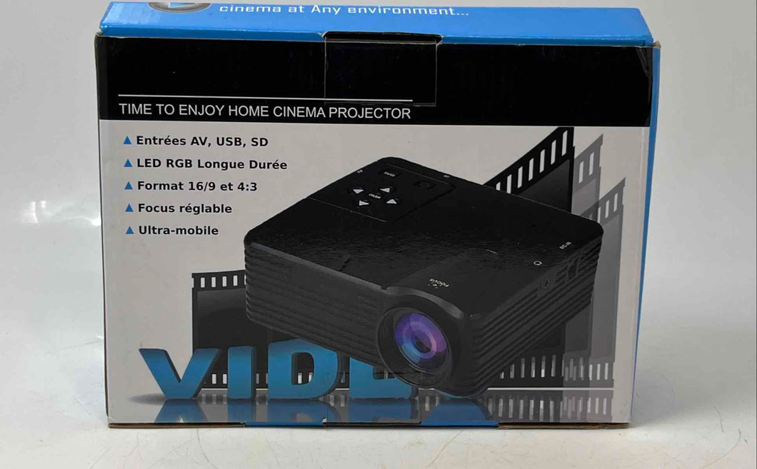 Time To Enjoy H80 LED And LCD Black Home Cinema Projector Not Tested