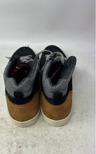 Load image into Gallery viewer, Bullboxer Mens Black Brown Gray Leather Mid Top Lace-Up Sneaker Shoes Size EU 44
