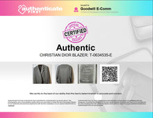 Load image into Gallery viewer, Authentic Christian Dior Mens Gray Long Sleeve 2-Button Blazer No Size Stained
