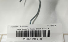 Load image into Gallery viewer, Zara Womens White Slit Back Zipper Straight &amp; Pencil Skirt Size Medium
