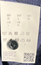 Load image into Gallery viewer, Hugo Boss Mens Black Geometric Long Sleeve Extra Slim Fit Button-Up Shirt Size L
