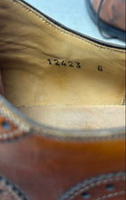 Load image into Gallery viewer, Magnanni Mens Brown Leather Lace-Up Wingtip Oxford Dress Shoes Size 8M
